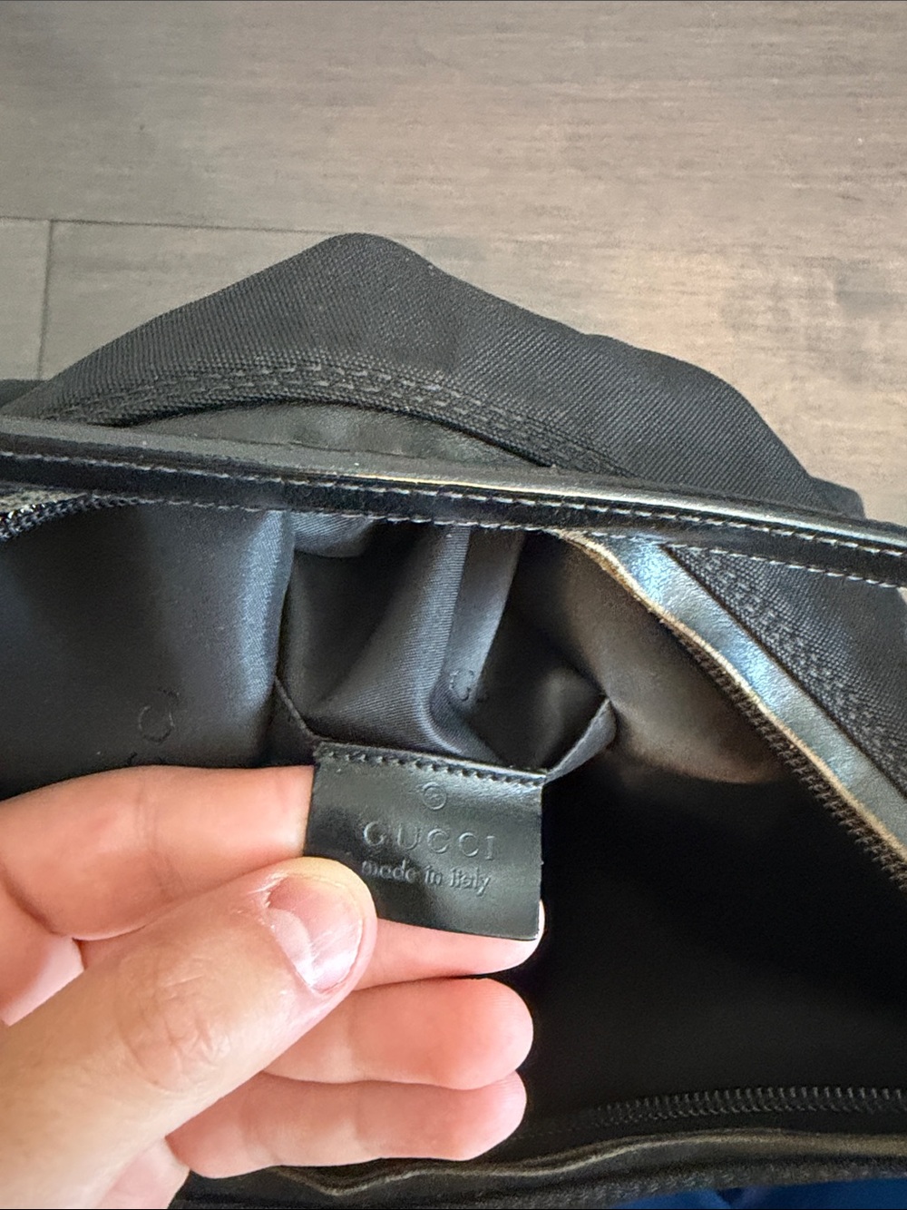 ‼️Gucci by Tom Ford Black Nylon Shoulder Bag with Silver-Tone Hardware - Picture 7 of 11